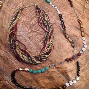 Set of Two Statement Necklaces